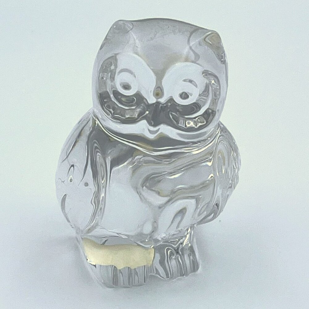 Vintage Princess House – 24% Lead Crystal Owl Figurine – 3” Tall